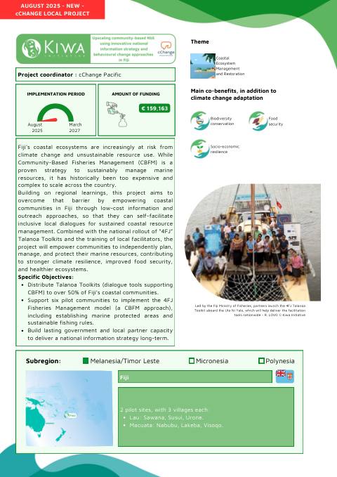 Kiwa Initiative - cCHANGE