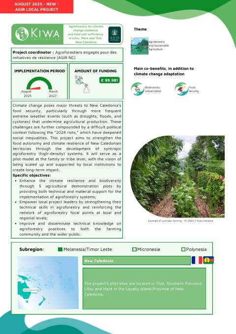 Kiwa Initiative - AGIR