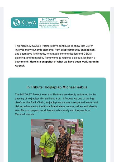 MiCOAST - Newsletter August 2026