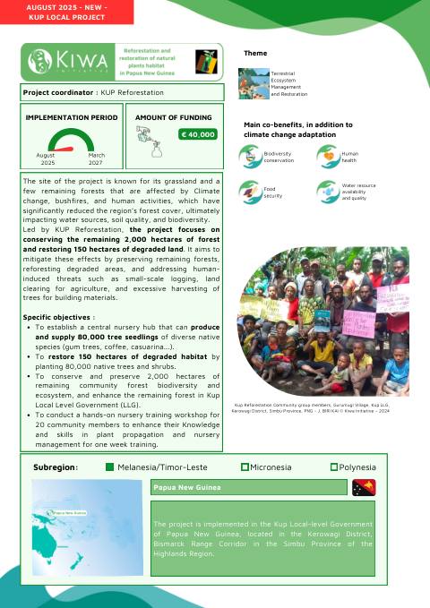 Kiwa Initiative - KUP